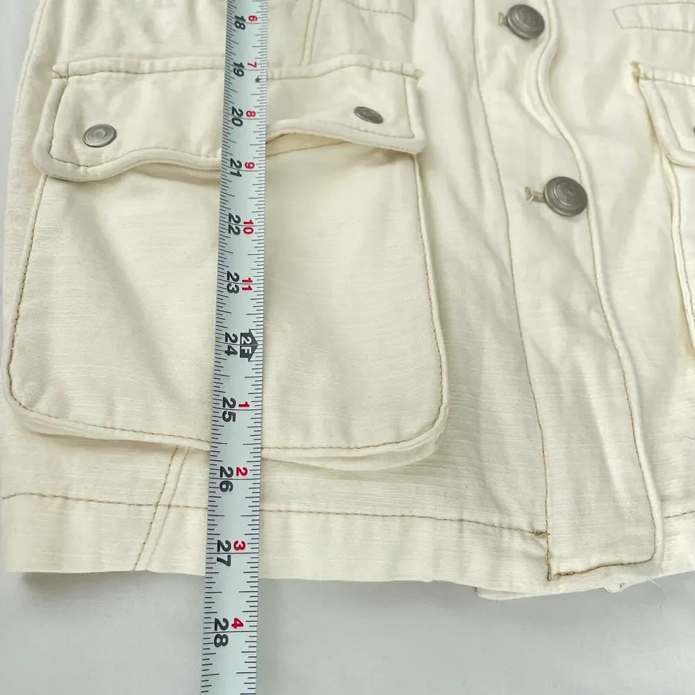 NWT Free People Not Your Brother's Utility Jacket Ecru Cream Women's Size XS - Picture 13 of 16